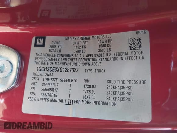 ✅ 2016 Chevrolet Colorado 2WD LT • VIN: 1GCHSCE3XG1287322 • Lot: 41961311. Listed on IAAI with 18,816 mi. Free auction sales archive from the USA and detailed vehicle history report at DreamBid. Image 9.