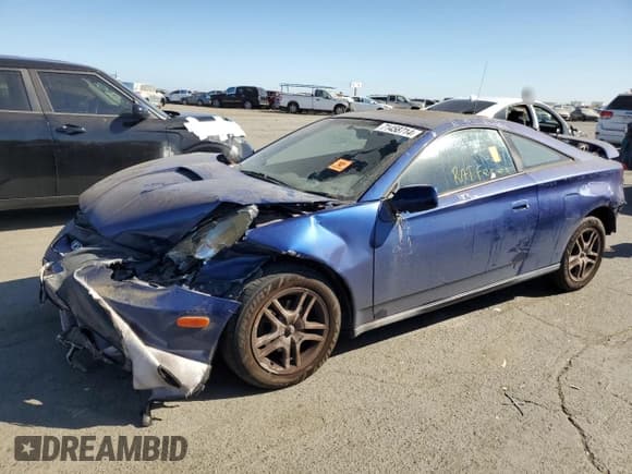 ✅ 2000 Toyota Celica GT • VIN: JTDDR32T5Y0027240 • Lot: 71458714. Listed on Copart with 182,964 mi. Free auction sales archive from the USA and detailed vehicle history report at DreamBid. Image 1.