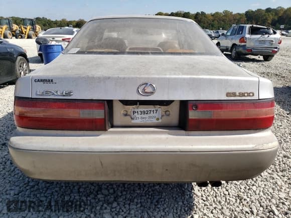 ✅ 1996 Lexus ES 300 • VIN: JT8BF12G1T0142805 • Lot: 78423304. Listed on Copart with Not provided. Free auction sales archive from the USA and detailed vehicle history report at DreamBid. Image 6.