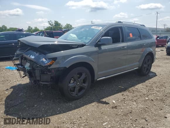 ✅ 2020 Dodge Journey Crossroad • VIN: 3C4PDCGB7LT267722 • Лот: 61408365. Опубликован ранее на Copart с пробегом 54 513 миль. Бесплатный доступ к архиву аукционных продаж из США и подробный отчёт об истории автомобиля на DreamBid. Изображение 1.