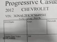 ✅ 2012 Chevrolet Captiva Sport LS • VIN: 3GNAL2EK3CS649541 • Lot: 41790089. Wystawiony na IAAI z przebiegiem Nie podano. Bezpłatny archiwum sprzedaży aukcyjnych z USA i szczegółowy raport historii pojazdu na DreamBid. Zdjęcie 9.