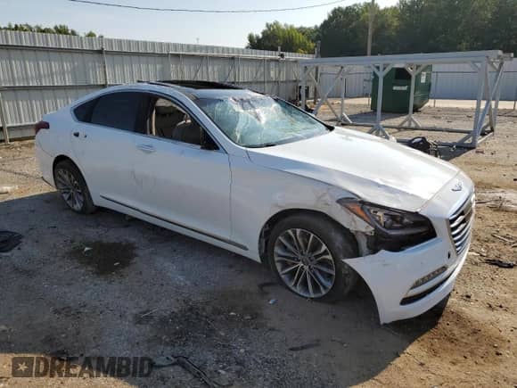 2016 Hyundai Genesis 3.8L z VIN KMHGN4JE1GU133074, wystawiony jako Copart lot #68742404 z przebiegiem Nie podano mil oraz Szkoda całkowita • Salvage title. Historia ofert i sprzedaży dostępna na DreamBid. Obrazek 4.