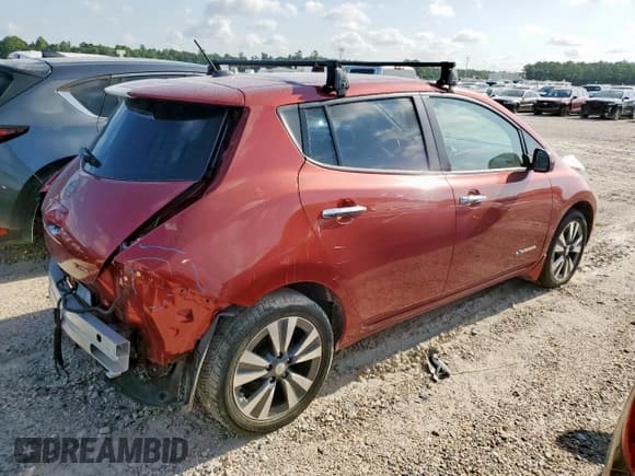 ✅ 2015 Nissan LEAF SV • VIN: 1N4AZ0CP3FC314693 • Lot: 69100075. Listed on Copart with 58,528 mi. Free auction sales archive from the USA and detailed vehicle history report at DreamBid. Image 3.