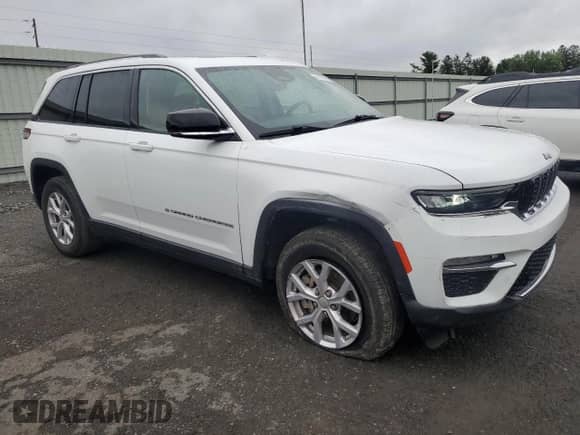 2022 Jeep Grand Cherokee Limited with VIN 1C4RJHBG7N8502073, listed as a Copart auction lot 68948645 with 35,546 mi miles and Salvage title. Bid and sale history available at DreamBid. Image 4.