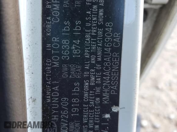 ✅ 2010 Hyundai Accent GLS • VIN: KMHCN4AC8AU469048 • Лот: 86242354. Опубликован ранее на Copart с пробегом 160 414 миль. Бесплатный доступ к архиву аукционных продаж из США и подробный отчёт об истории автомобиля на DreamBid. Изображение 14.