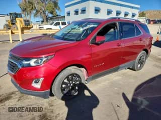 2018 Chevrolet Equinox LT with VIN 2GNAXJEV9J6236382, listed as a Copart auction lot 90482905 with 50,415 mi miles and Clean title. Bid and sale history available at DreamBid. Image 1.