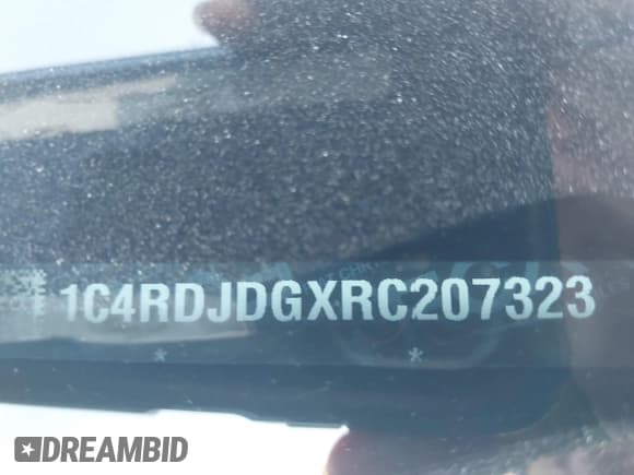 ✅ 2024 Dodge Durango GT Plus • VIN: 1C4RDJDGXRC207323 • Lot: 42814181. Listed on IAAI with 38,289 mi. Free auction sales archive from the USA and detailed vehicle history report at DreamBid. Image 9.