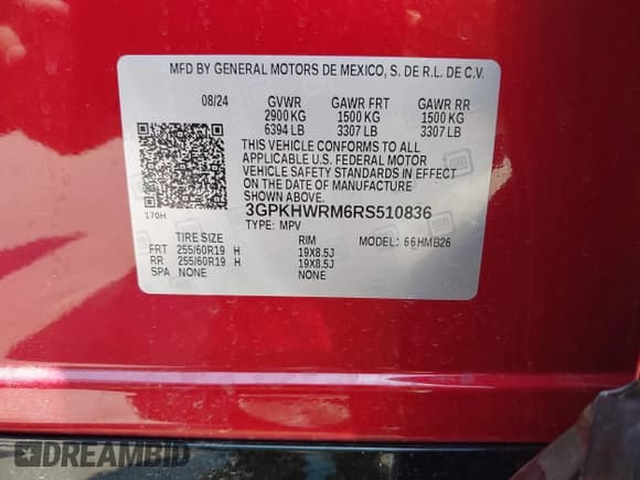 ✅ 2024 Honda Prologue Touring • VIN: 3GPKHWRM6RS510836 • Lot: 42120766. Wystawiony na IAAI z przebiegiem 811 mil. Bezpłatny archiwum sprzedaży aukcyjnych z USA i szczegółowy raport historii pojazdu na DreamBid. Zdjęcie 9.