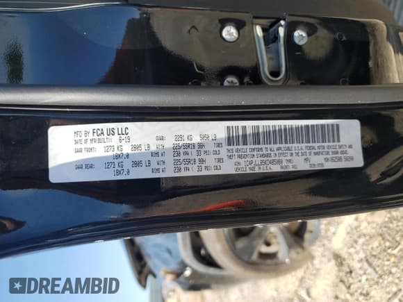 ✅ 2019 Jeep Cherokee Altitude • VIN: 1C4PJLLB5KD485080 • Lot: 69173115. Listed on Copart with 106,382 mi. Free auction sales archive from the USA and detailed vehicle history report at DreamBid. Image 13.