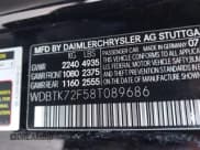 ✅ 2008 Mercedes-Benz CLK 550 • VIN: WDBTK72F58T089686 • Lot: 42295531. Wystawiony na IAAI z przebiegiem 237 733 mil. Bezpłatny archiwum sprzedaży aukcyjnych z USA i szczegółowy raport historii pojazdu na DreamBid. Zdjęcie 9.