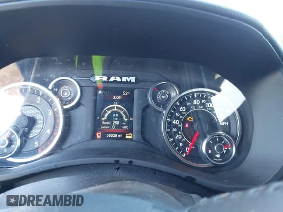 ✅ 2024 Ram 2500 Big Horn • VIN: 3C6UR5DL6RG310968 • Lot: 43894107. Listed on IAAI with 58,028 mi. Free auction sales archive from the USA and detailed vehicle history report at DreamBid. Image 7.