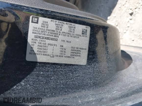 2011 Chevrolet Silverado 1500 LT с VIN 1GCNCSEA8BZ400302, выставлен на аукционе IAAI как лот 43371262 с пробегом 268 712 миль миль и . История ставок и продаж доступна на DreamBid. Изображение 9.