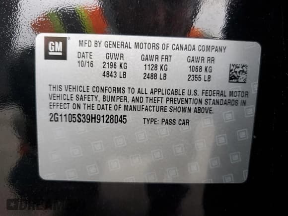 ✅ 2017 Chevrolet Impala LT • VIN: 2G1105S39H9128045 • Лот: 76342804. Опубликован ранее на Copart с пробегом 82 769 миль. Бесплатный доступ к архиву аукционных продаж из США и подробный отчёт об истории автомобиля на DreamBid. Изображение 14.