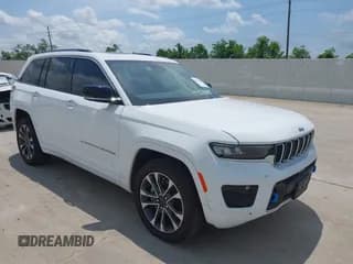 ✅ 2023 Jeep Grand Cherokee Overland • VIN: 1C4RJYD66P8794645 • Lot: 42143883. Listed on IAAI with 44,898 mi. Free auction sales archive from the USA and detailed vehicle history report at DreamBid. Image 1.