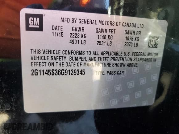 ✅ 2016 Chevrolet Impala LTZ • VIN: 2G1145S36G9139345 • Лот: 76525674. Опубликован ранее на Copart с пробегом 143 633 миль. Бесплатный доступ к архиву аукционных продаж из США и подробный отчёт об истории автомобиля на DreamBid. Изображение 12.