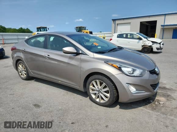 2015 Hyundai Elantra SE with VIN 5NPDH4AE7FH590561, listed as a Copart auction lot 67653325 with Not provided miles and Salvage title. Bid and sale history available at DreamBid. Image 4.