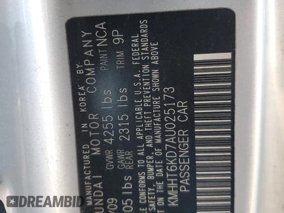 ✅ 2010 Hyundai Genesis Coupe • VIN: KMHHT6KD7AU025173 • Lot: 51611415. Wystawiony na Copart z przebiegiem 144 007 mil. Bezpłatny archiwum sprzedaży aukcyjnych z USA i szczegółowy raport historii pojazdu na DreamBid. Zdjęcie 14.