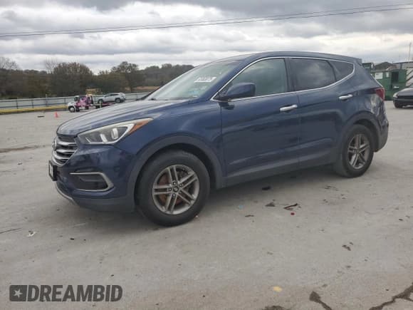 ✅ 2017 Hyundai Santa Fe 2.4L • VIN: 5XYZT3LB0HG484707 • Lot: 92063075. Listed on Copart with 143,413 mi. Free auction sales archive from the USA and detailed vehicle history report at DreamBid. Image 1.