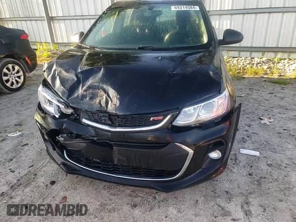 2019 Chevrolet Sonic LT with VIN 1G1JD6SB6K4134106, listed as a Copart auction lot 69314584 with 37,335 mi miles and Salvage title. Bid and sale history available at DreamBid. Image 10.