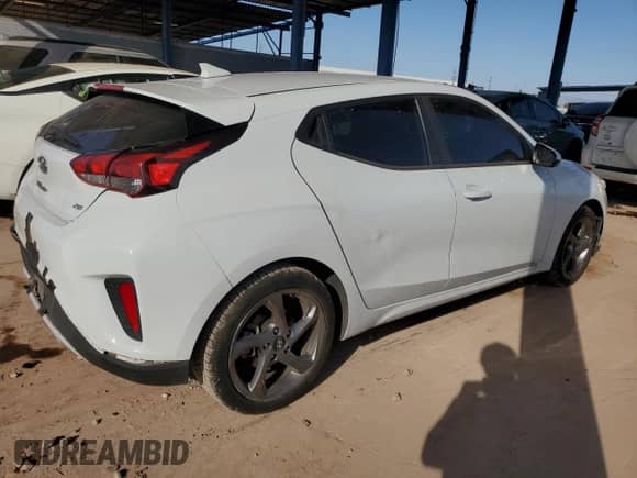 2019 Hyundai Veloster Premium z VIN KMHTG6AF5KU019648, wystawiony jako Copart lot #83897644 z przebiegiem 79 636 mil mil oraz Szkoda całkowita • Salvage title. Historia ofert i sprzedaży dostępna na DreamBid. Obrazek 3.