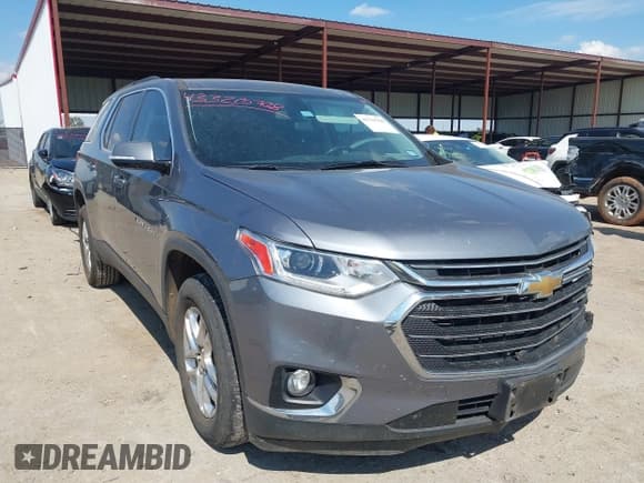 ✅ 2019 Chevrolet Traverse LT Cloth • VIN: 1GNERGKW2KJ258790 • Lot: 43320708. Wystawiony na IAAI z przebiegiem 123 720 mil. Bezpłatny archiwum sprzedaży aukcyjnych z USA i szczegółowy raport historii pojazdu na DreamBid. Zdjęcie 1.