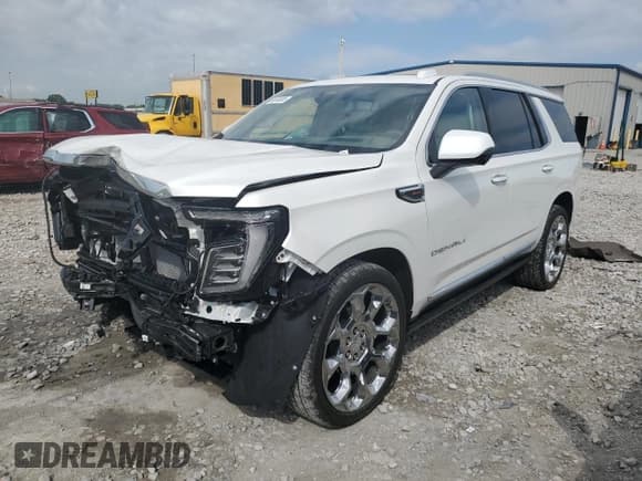 ✅ 2025 GMC Yukon Denali • VIN: 1GKS2DRL0SR249182 • Лот: 68534865. Опубликован ранее на Copart с пробегом 4 488 миль. Бесплатный доступ к архиву аукционных продаж из США и подробный отчёт об истории автомобиля на DreamBid. Изображение 1.