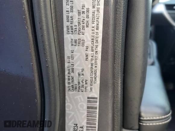 2022 Jeep Grand Cherokee Altitude with VIN 1C4RJGAG6N8589234, listed as a Copart auction lot 52606285 with 50,972 mi miles and Non repairable. Bid and sale history available at DreamBid. Image 14.