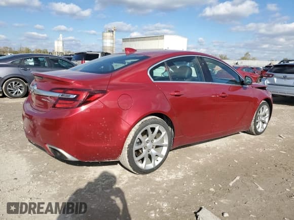 ✅ 2015 Buick Regal GS • VIN: 2G4GT5GX1F9131955 • Lot: 90699235. Listed on Copart with 75,300 mi. Free auction sales archive from the USA and detailed vehicle history report at DreamBid. Image 3.