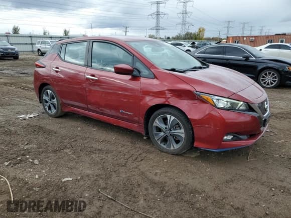 ✅ 2019 Nissan LEAF SL Plus • VIN: 1N4BZ1CP6KC311047 • Lot: 87394185. Listed on Copart with 50,728 mi. Free auction sales archive from the USA and detailed vehicle history report at DreamBid. Image 4.
