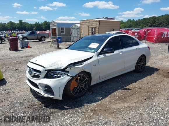 ✅ 2019 Mercedes-Benz C 43 AMG • VIN: 55SWF6EB9KU304940 • Lot: 43096578. Listed on IAAI with 50,441 mi. Free auction sales archive from the USA and detailed vehicle history report at DreamBid. Image 2.