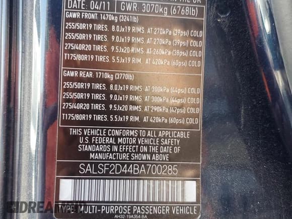 ✅ 2011 Land Rover Range Rover Sport HSE • VIN: SALSF2D44BA700285 • Лот: 81883785. Опубликован ранее на Copart с пробегом 94 548 миль. Бесплатный доступ к архиву аукционных продаж из США и подробный отчёт об истории автомобиля на DreamBid. Изображение 13.