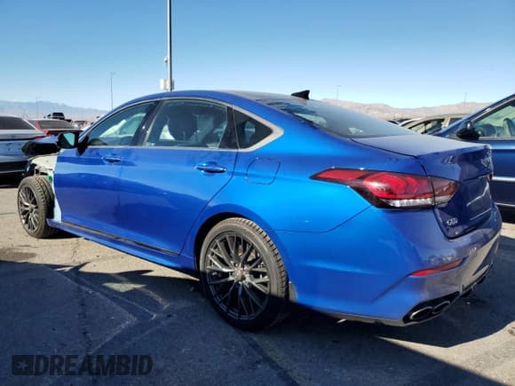 ✅ 2020 Genesis G80 Sport • VIN: KMTFN4JB0LU329802 • Lot: 87034094. Listed on Copart with 35,562 mi. Free auction sales archive from the USA and detailed vehicle history report at DreamBid. Image 2.
