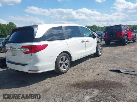 ✅ 2019 Honda Odyssey EX • VIN: 5FNRL6H55KB098240 • Lot: 42269224. Listed on IAAI with 59,328 mi. Free auction sales archive from the USA and detailed vehicle history report at DreamBid. Image 4.