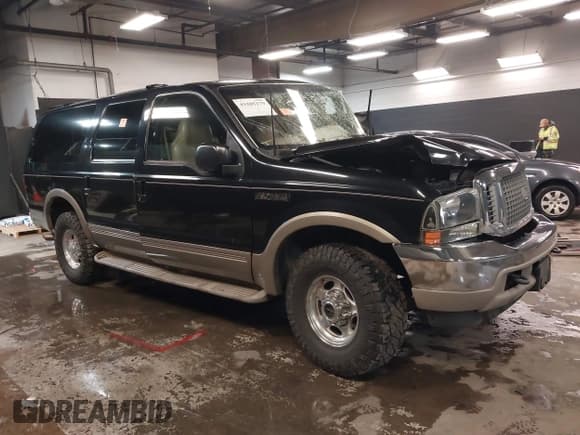 ✅ 2001 Ford Excursion Limited • VIN: 1FMNU43S41ED42856 • Lot: 41505179. Wystawiony na IAAI z przebiegiem 266 980 mil. Bezpłatny archiwum sprzedaży aukcyjnych z USA i szczegółowy raport historii pojazdu na DreamBid. Zdjęcie 1.