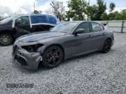 ✅ 2019 Alfa Romeo Giulia Ti Sport • VIN: ZARFAMBN1K7621268 • Лот: 63125675. Опубликован ранее на Copart с пробегом 77 125 миль. Бесплатный доступ к архиву аукционных продаж из США и подробный отчёт об истории автомобиля на DreamBid. Изображение 1.