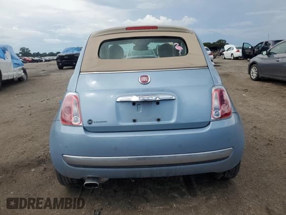 ✅ 2015 FIAT 500 Lounge • VIN: 3C3CFFER6FT513968 • Lot: 60214415. Listed on Copart with 49,135 mi. Free auction sales archive from the USA and detailed vehicle history report at DreamBid. Image 6.