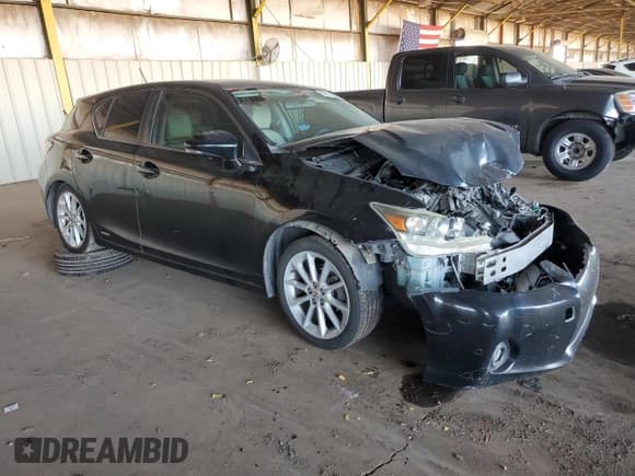 ✅ 2012 Lexus CT 200h • VIN: JTHKD5BH7C2097671 • Lot: 82573905. Listed on Copart with Not provided. Free auction sales archive from the USA and detailed vehicle history report at DreamBid. Image 4.