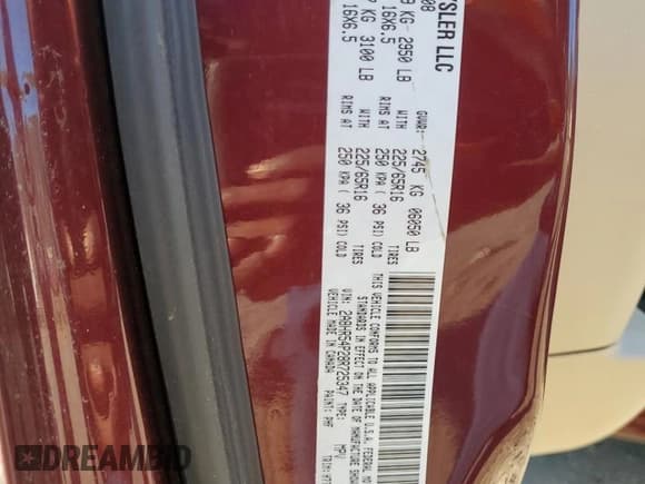 ✅ 2008 Chrysler Town & Country Touring • VIN: 2A8HR54P28R725347 • Лот: 89621795. Опубликован ранее на Copart с пробегом 184 997 миль. Бесплатный доступ к архиву аукционных продаж из США и подробный отчёт об истории автомобиля на DreamBid. Изображение 13.