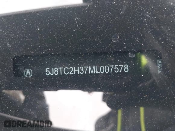 ✅ 2021 Acura RDX • VIN: 5J8TC2H37ML007578 • Lot: 43529293. Listed on IAAI with 67,320 mi. Free auction sales archive from the USA and detailed vehicle history report at DreamBid. Image 18.