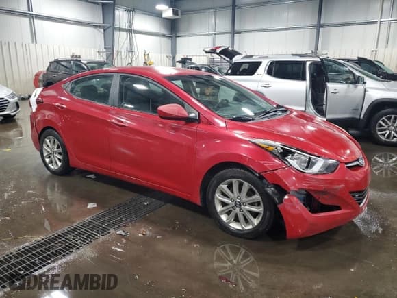 ✅ 2014 Hyundai Elantra SE • VIN: KMHDH4AE4EU125901 • Lot: 86481885. Listed on Copart with 158,945 mi. Free auction sales archive from the USA and detailed vehicle history report at DreamBid. Image 4.