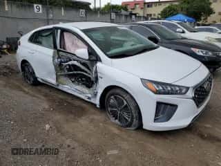 2020 Hyundai Ioniq SEL with VIN KMHC75LD6LU227707, listed as a Copart auction lot 59857593 with 20,631 mi miles and . Bid and sale history available at DreamBid. Image 4.