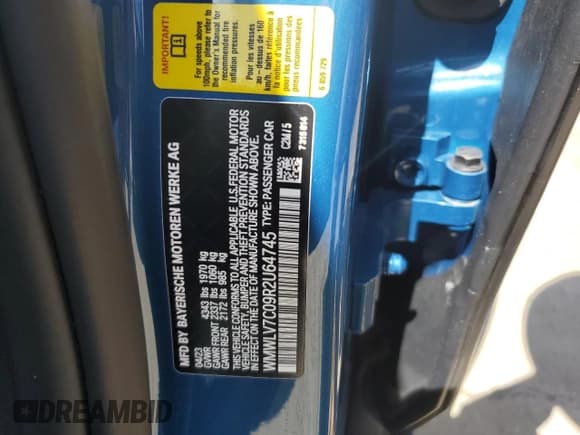 ✅ 2024 MINI Clubman Cooper S • VIN: WMWLV7C09R2U64745 • Lot: 73746624. Listed on Copart with Not provided. Free auction sales archive from the USA and detailed vehicle history report at DreamBid. Image 13.