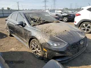 2020 Hyundai Sonata SEL z VIN 5NPEL4JA7LH044693, wystawiony jako Copart lot #71751915 z przebiegiem 116 535 mil mil oraz Szkoda całkowita • Salvage title. Historia ofert i sprzedaży dostępna na DreamBid. Obrazek 4.