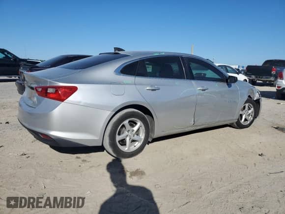 2017 Chevrolet Malibu LS with VIN 1G1ZB5STXHF167991, listed as a Copart auction lot 82425735 with 155,834 mi miles and Salvage title. Bid and sale history available at DreamBid. Image 3.