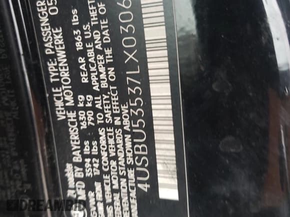 ✅ 2007 BMW Z4 3.0si • VIN: 4USBU53537LX03063 • Lot: 72923794. Listed on Copart with 69,623 mi. Free auction sales archive from the USA and detailed vehicle history report at DreamBid. Image 12.