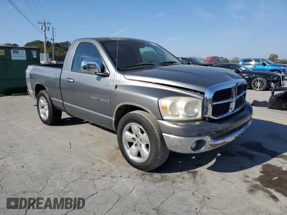 2006 Dodge 1500 ST with VIN 1D7HA16K36J216142, listed as a Copart auction lot 81399755 with 179,139 mi miles and Salvage title. Bid and sale history available at DreamBid. Image 4.
