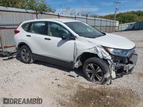 ✅ 2019 Honda CR-V LX • VIN: 2HKRW6H36KH225374 • Lot: 43346636. Listed on IAAI with 119,863 mi. Free auction sales archive from the USA and detailed vehicle history report at DreamBid. Image 1.