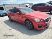 ✅ 2017 Infiniti Q50 Red Sport 400 • VIN: JN1FV7AP5HM850763 • Lot: 62001625. Listed on Copart with 75,479 mi. Free auction sales archive from the USA and detailed vehicle history report at DreamBid. Image 4.