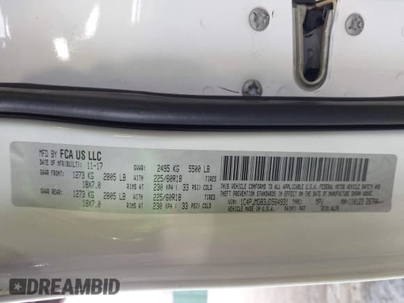 ✅ 2018 Jeep Cherokee Limited • VIN: 1C4PJMDB3JD564931 • Lot: 41925652. Listed on IAAI with 79,268 mi. Free auction sales archive from the USA and detailed vehicle history report at DreamBid. Image 9.