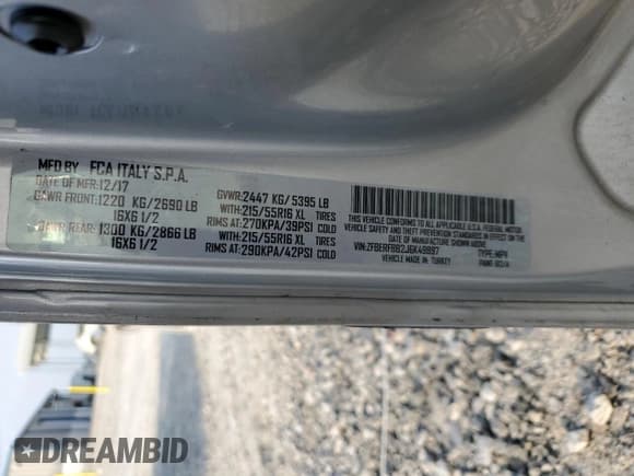 ✅ 2018 Ram ProMaster City Passenger SLT • VIN: ZFBERFBB2J6K49897 • Лот: 72381774. Опубликован ранее на Copart с пробегом 151 768 миль. Бесплатный доступ к архиву аукционных продаж из США и подробный отчёт об истории автомобиля на DreamBid. Изображение 12.